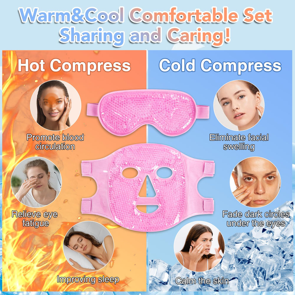 XPCARE close-up of gel beads inside eye mask for consistent cooling