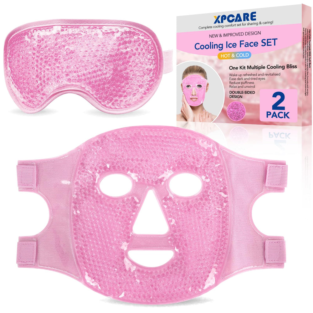 XPCARE front packaging showing pink gel masks and benefits