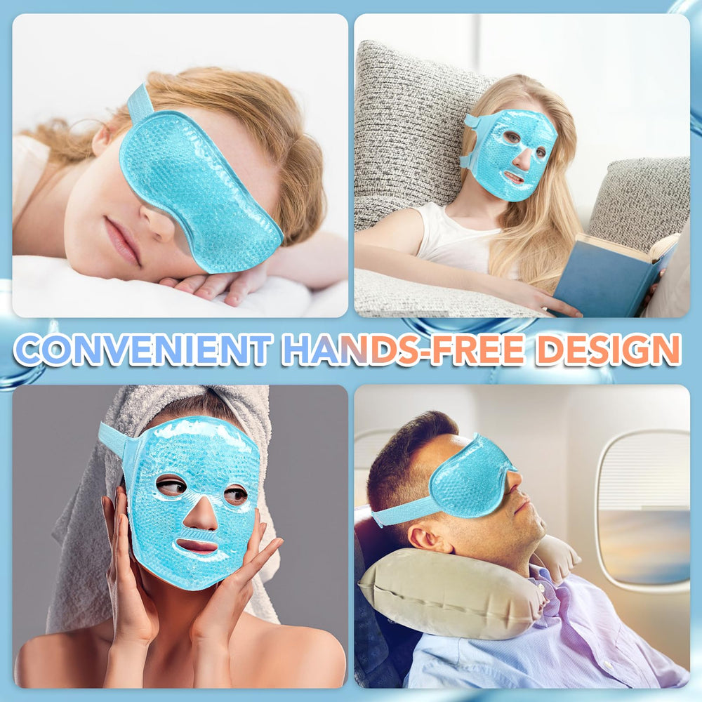XPCARE mask held in hand for size comparison showing portable travel benefit
