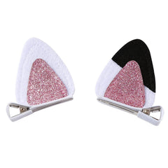 XSWNGXX front packaging showing pair of glitter cat ear clips, attractive presentation