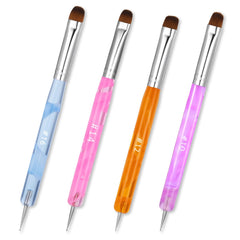 Xthrotsenk front view of four mixed-color brushes shows kit benefits