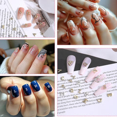 Xthrotsenk single silver letter charm applied to an accent nail, personalized detail adds flair