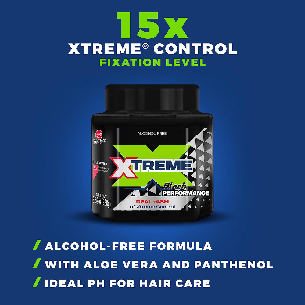 Xtreme gel on hands being applied offering controlled styling benefit