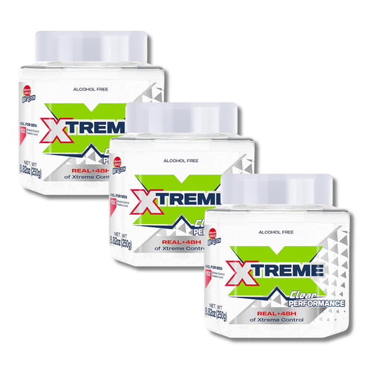 Xtreme front jar view showing clear gel and bold labeling for strong hold
