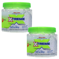 Xtreme front view of two 15.87 oz jars showing value pack and strong hold