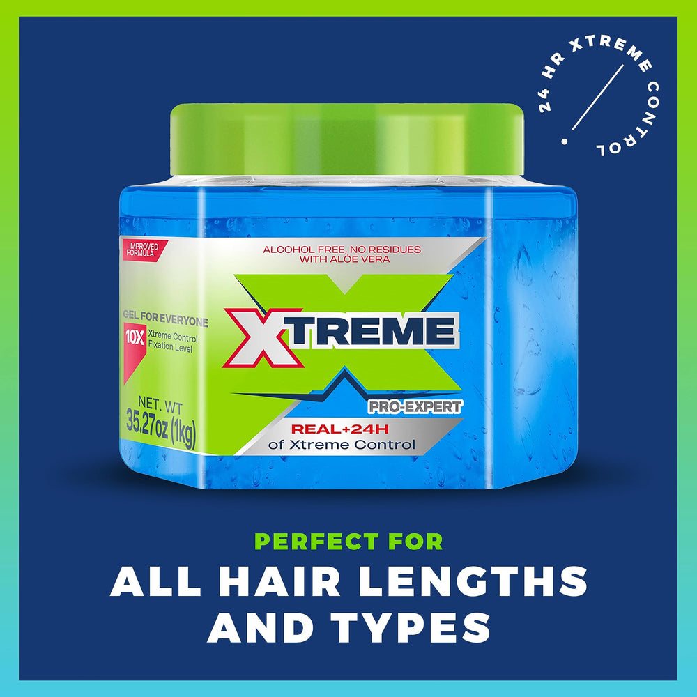 Xtreme jar open revealing gel and easy scoop access for quick application