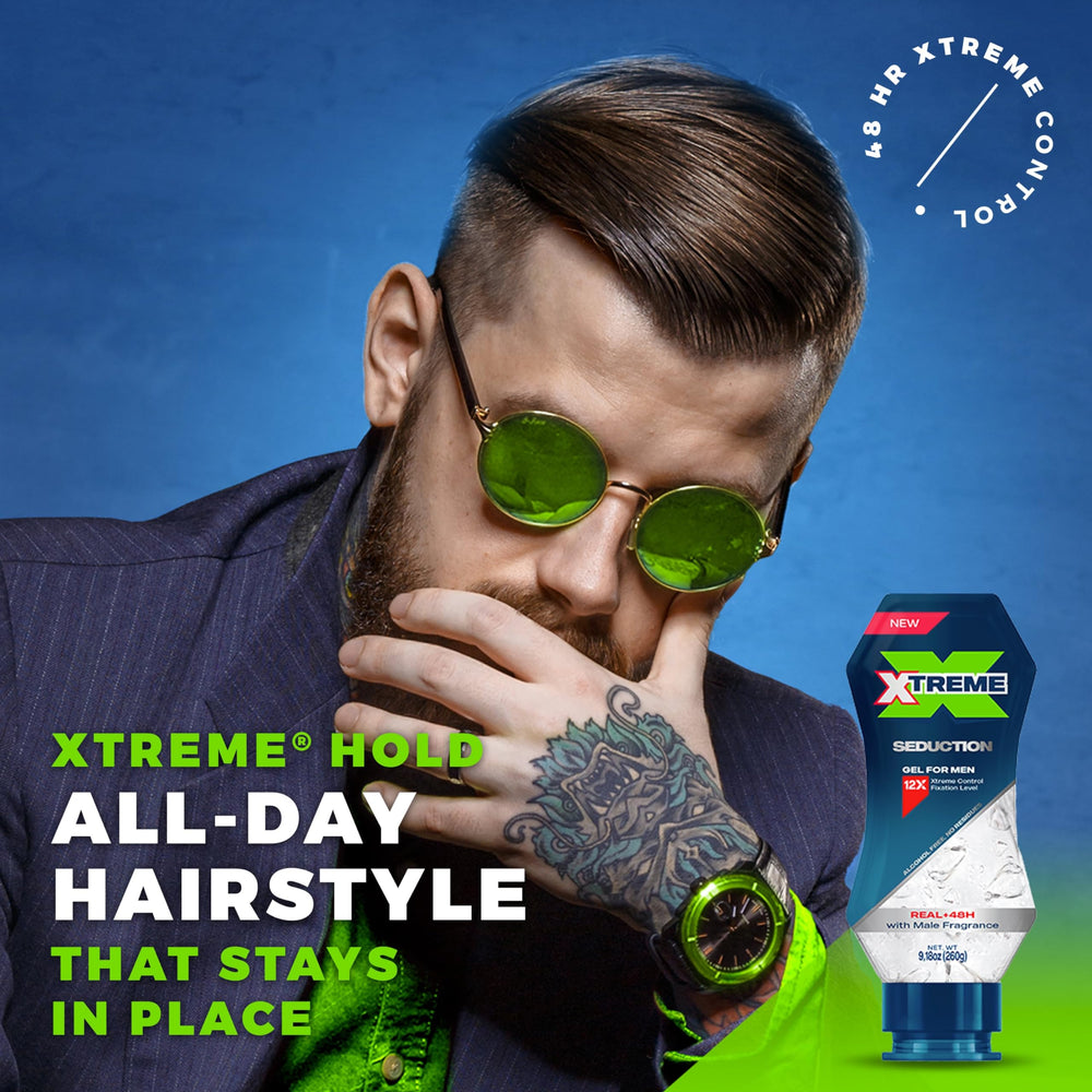 Xtreme bottle beside hand for size comparison and easy dispensing benefit