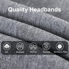 XTREND flat lay of four distinct printed headbands offering outfit variety