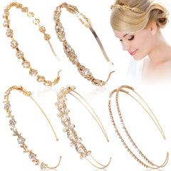 XunYee front packaging showing five gold headbands, perfect for gifting