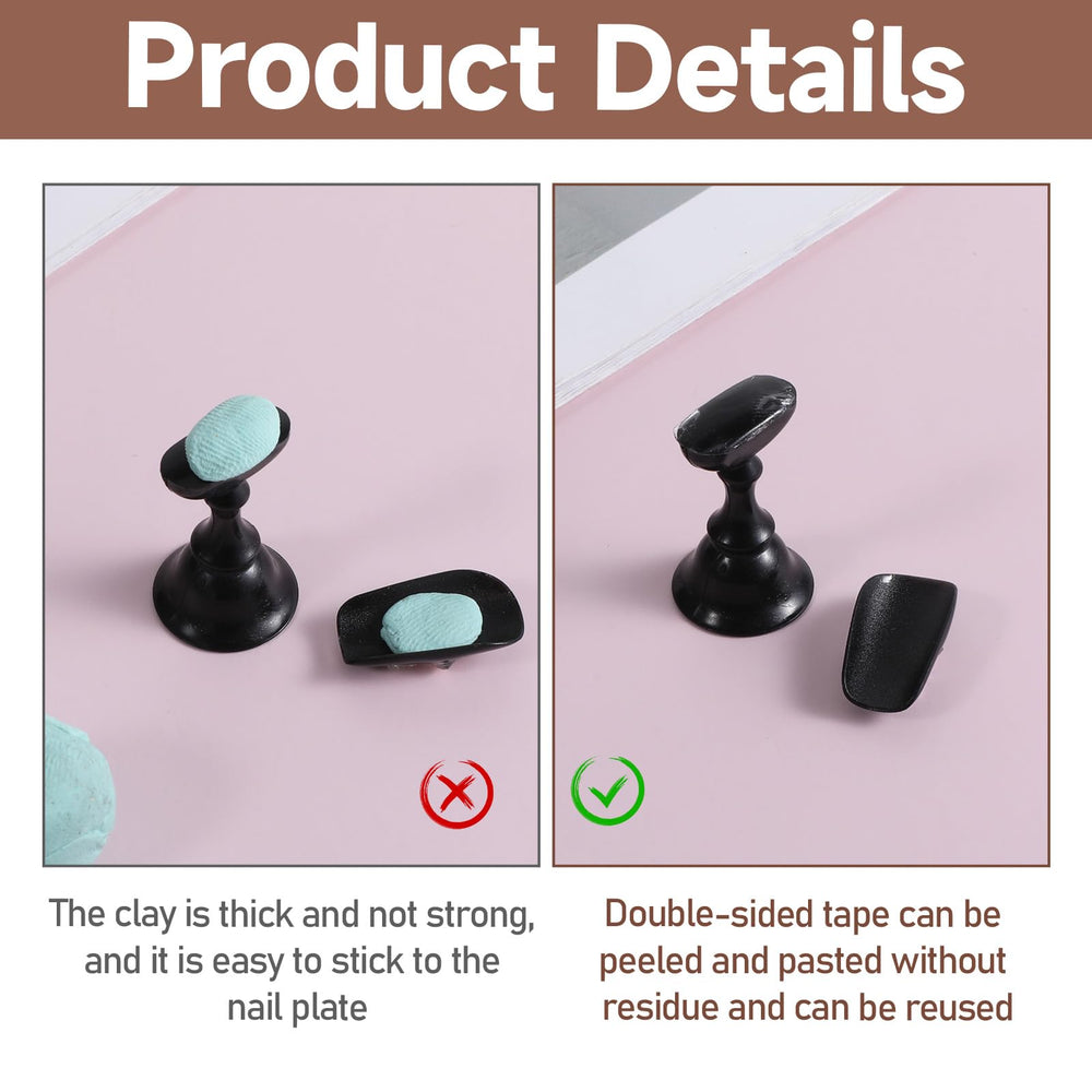 Xyembu tweezers lifting a tab for precise placement and clean application