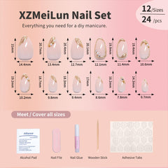 XZMeiLun close-up of 3D gold line and pearl charms adding elegant detail