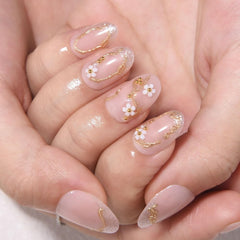 XZMeiLun close-up of gold and pearl flower detail highlighting refined texture and shine