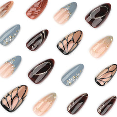 XZMeiLun medium almond nails on hand for scale and flattering silhouette