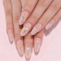 XZMeiLun press-on nails worn on hands demonstrating polished look