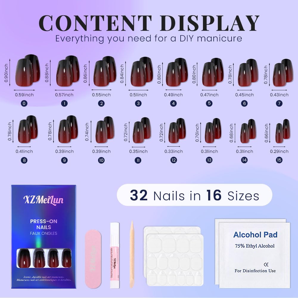 XZMeiLun nails beside a ruler for size scale, helps choose correct nail length