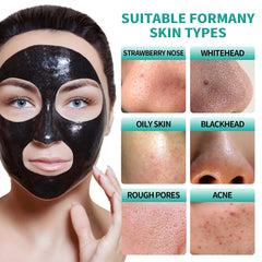 YAFUSIPE mask texture close detail highlighting smooth charcoal consistency