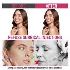 YAGUVI tape pulled for lift illustrating immediate contouring benefit