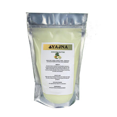 Yajna jar front view showing pure avocado butter for moisturization