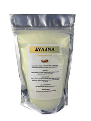 Yajna front jar of mango butter showing clean packaging and size