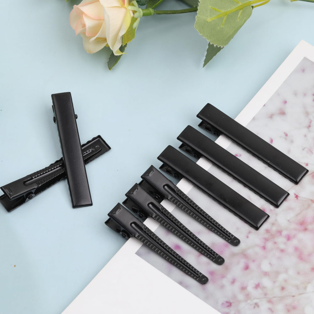 YAKA clip securing a hair section during styling for neat professional results