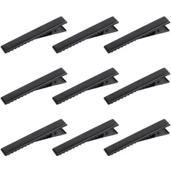 YAKA front view of pack showing 50 black alligator clips and practical bulk supply