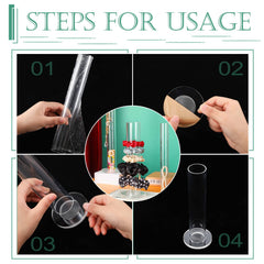 Yalikop clear holders beside makeup bag offering tidy, decorative countertop storage