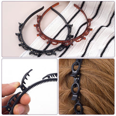 YALOJE top-down view showing eight clips per headband for even tension distribution