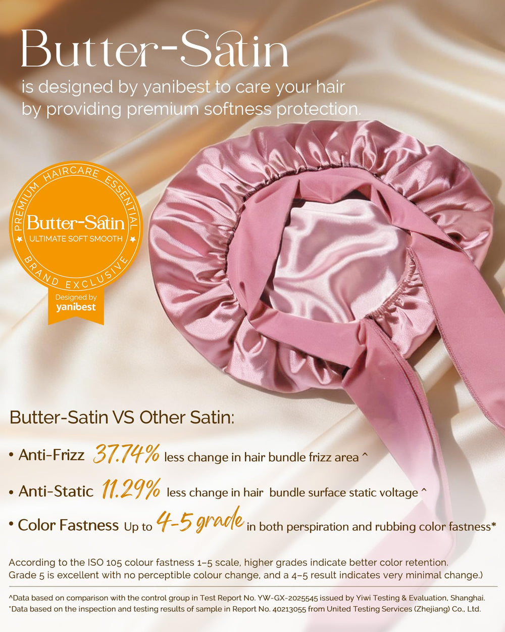 YANIBEST bonnet reversed to show both colors and versatile styling benefit