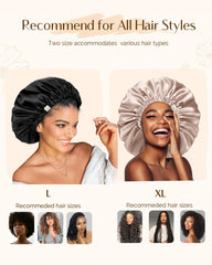 YANIBEST bonnet on sleeping model protecting curls from friction