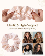 YANIBEST scrunchie wrapped on pillow illustrating comfortable, sleep-friendly design