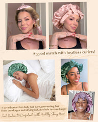 YANIBEST bonnet covering braids and wig edges for overnight protection