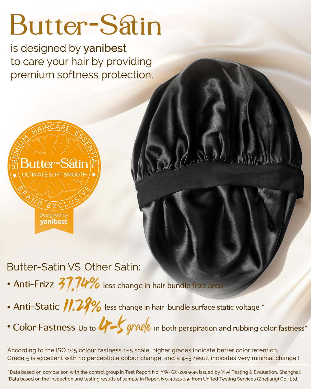 YANIBEST worn by man sleeping preserving waves and edges