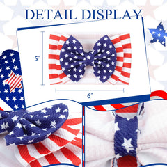 Baby wearing YanJie headband styled for holiday photos with comfortable hold