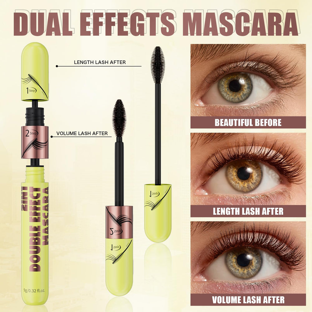 Yanqina before and after lashes demonstrating visible length and separation benefit