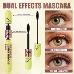 Yanqina before and after lashes demonstrating visible length and separation benefit