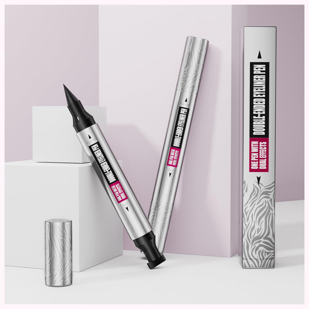 Yanqina pen laid flat with caps closed to show storage method