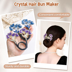 Yanwenx bun maker worn in a styled bun at a wedding showing polished finish