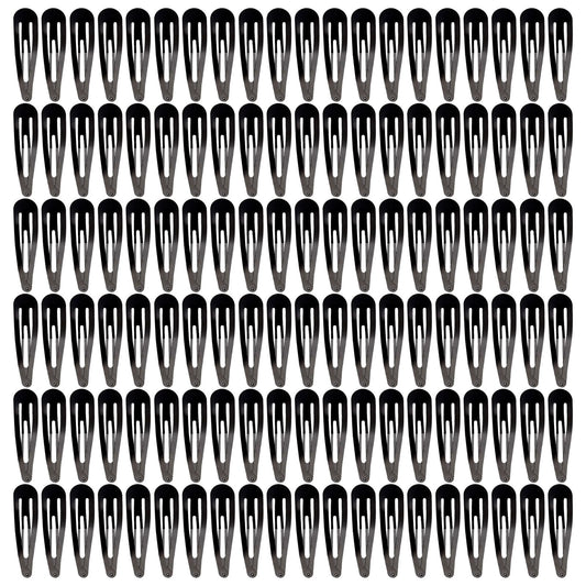 YAOKUA front pack of 120 black snap clips showing quantity and convenience