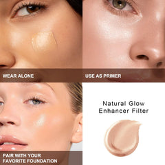 Yaper PHOERA texture pump swatch highlighting silky, blendable finish