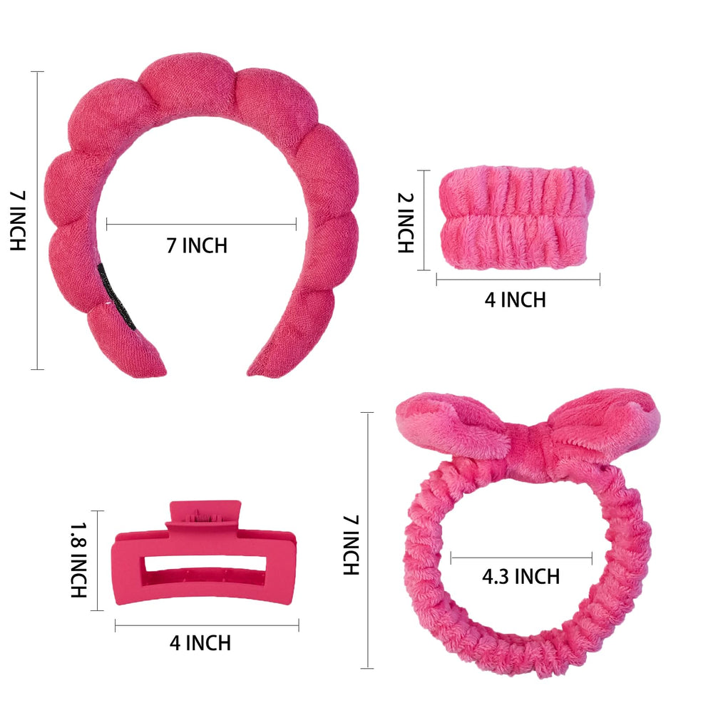 Yaqulen headband in use during facial cleansing to keep hair away