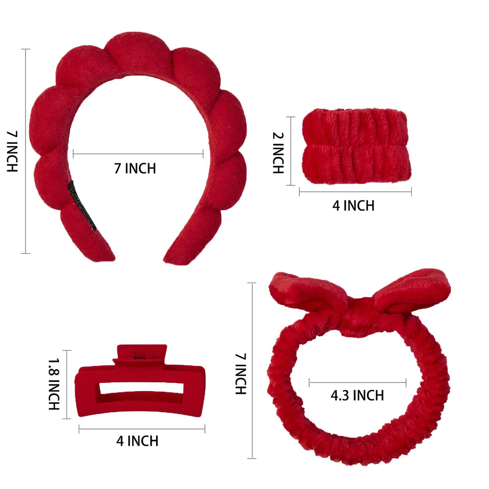 Yaqulen set in use during facial routine keeping hair away and hands free