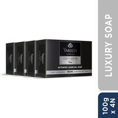 Yardley charcoal soap close up texture highlighting deep cleansing action
