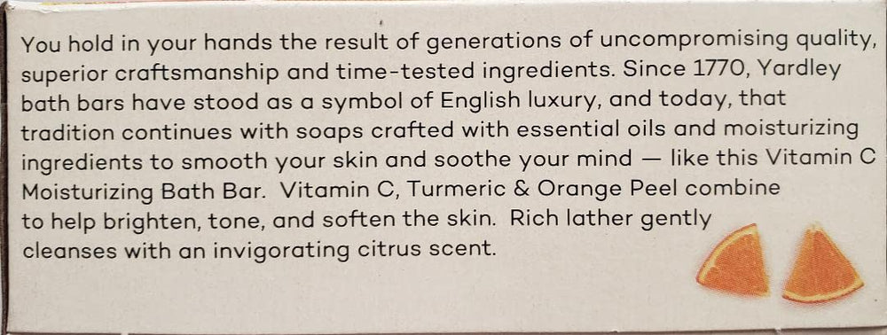 Yardley London soap lather close-up showing creamy foam and turmeric flecks for gentle cleansing