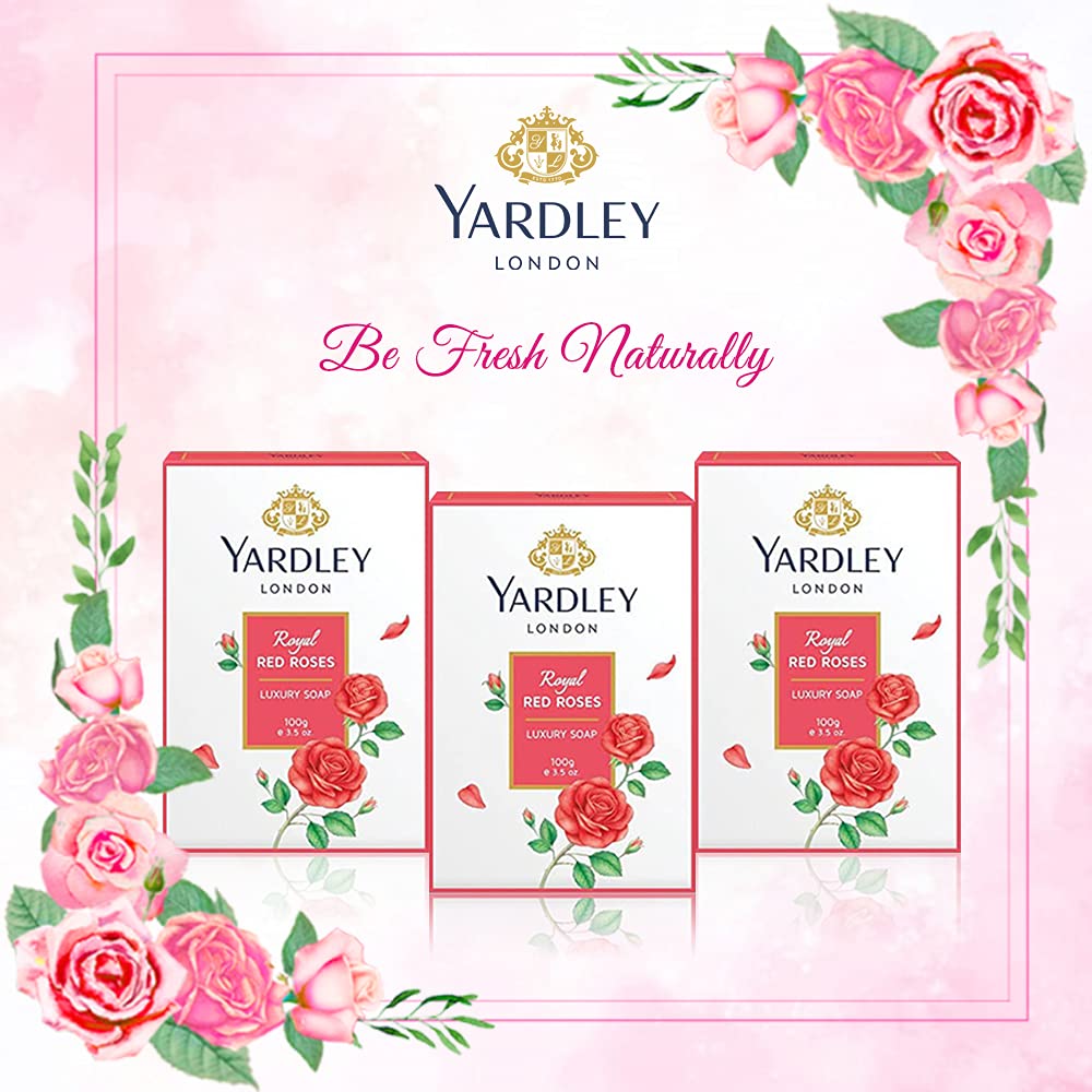 yardley red roses soap close-up texture highlighting creamy lather