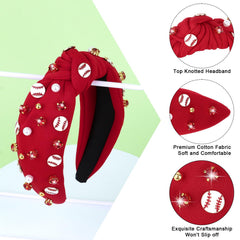 YARIEW side profile on model wearing headband for comfortable game-day support