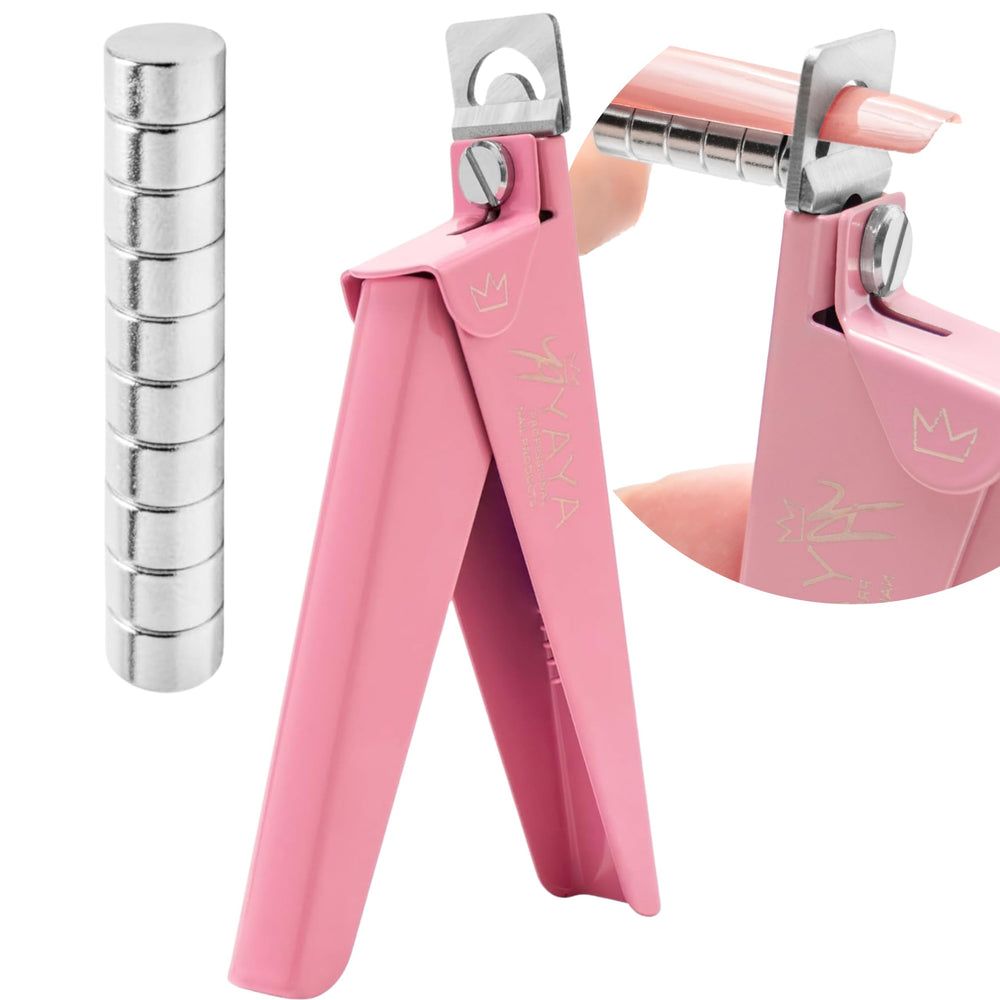 YAYA NAILS front view clipper showing compact ergonomic shape and professional finish
