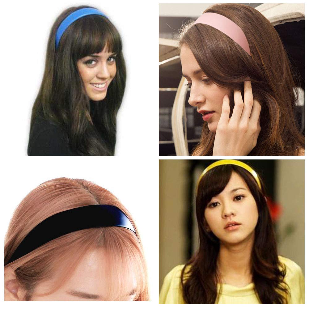 Yazon colorful headbands laid flat displaying all hues for easy outfit coordination benefit
