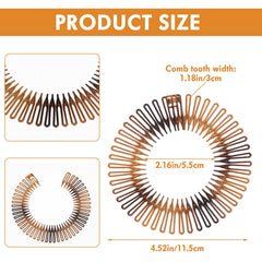 YBEATY close-up of zig-zag comb teeth highlighting smooth edges for gentle grip