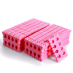 YBEATY front packaging showing peach pink heart sponge separators and quantity