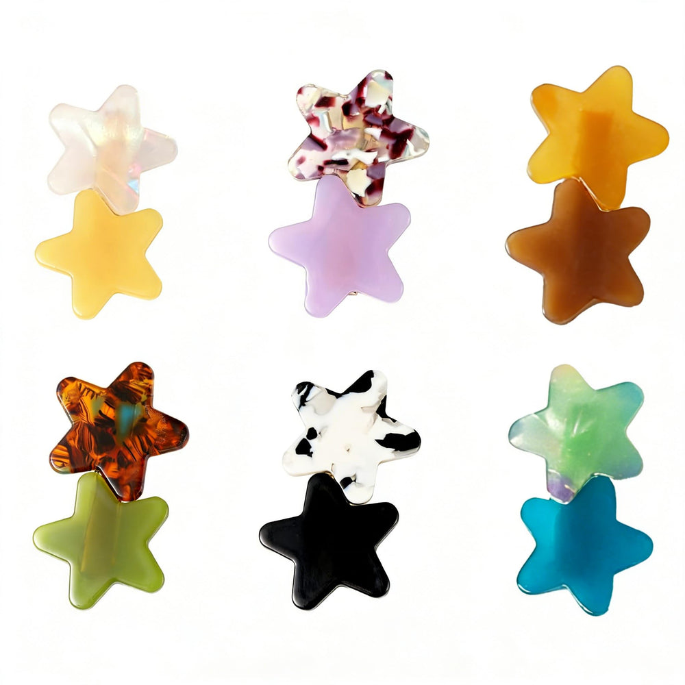 YCKXXL star clip front view showing colorful design and stylish hold